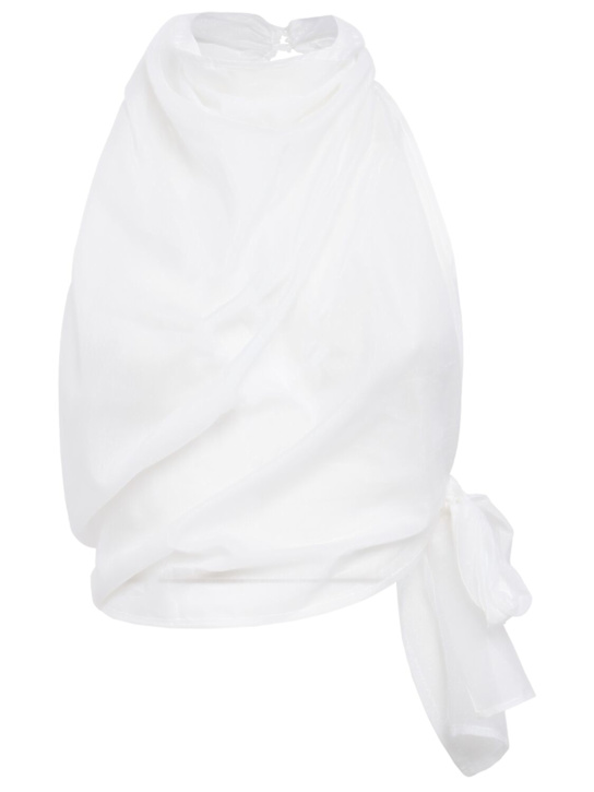 DIANA MILKANOVA - Thea silk blend top