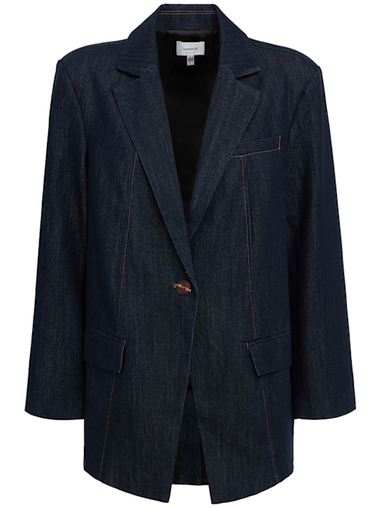 GESTUZ: Elli cotton blend denim blazer