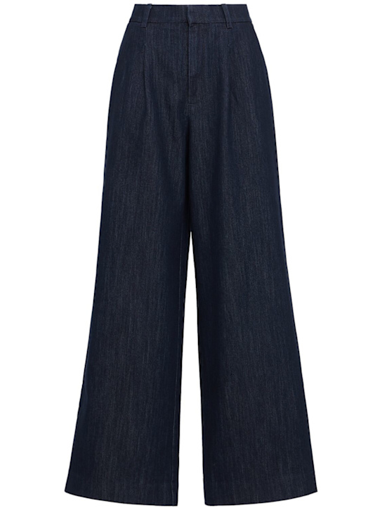 GESTUZ - Elli mid waist denim wide pants