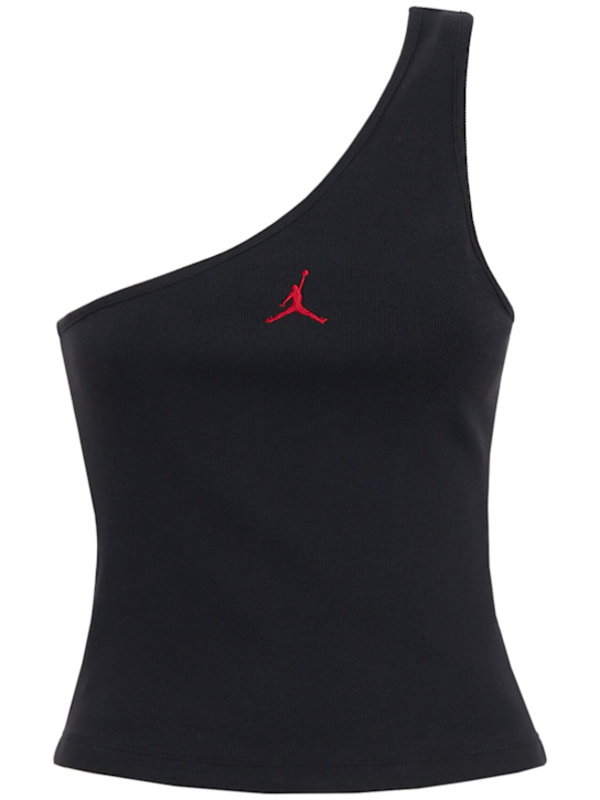Jordan: Flight jersey one-shoulder top