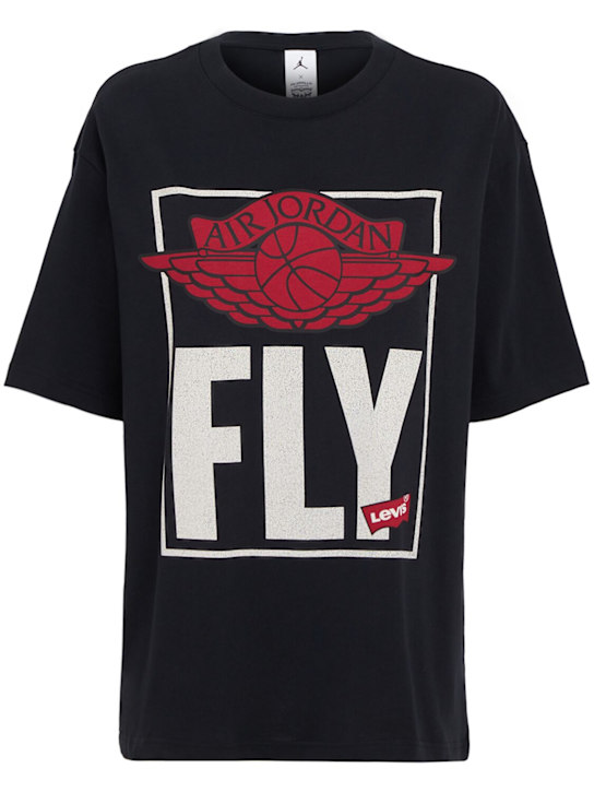 Jordan: M J Levi's t-shirt