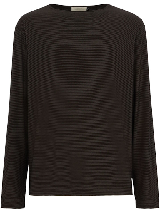 AMOMENTO - Long sleeve boat neck t-shirt