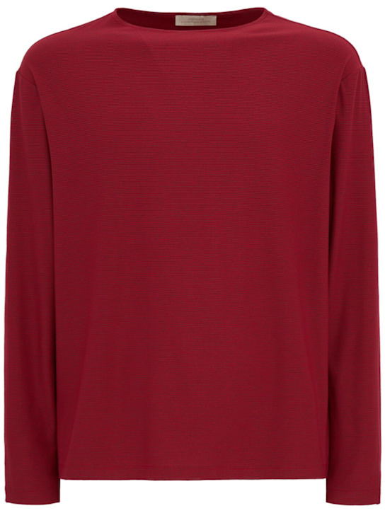AMOMENTO - Long sleeve boat neck t-shirt