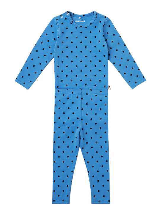 Mini Rodini - Printed jersey bodysuit & pants
