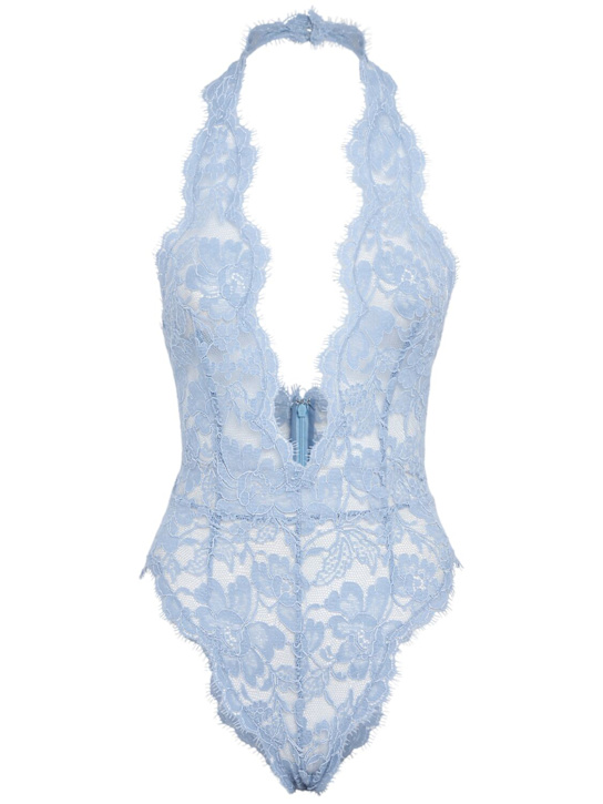 ROWEN ROSE - V-neck lace bodysuit