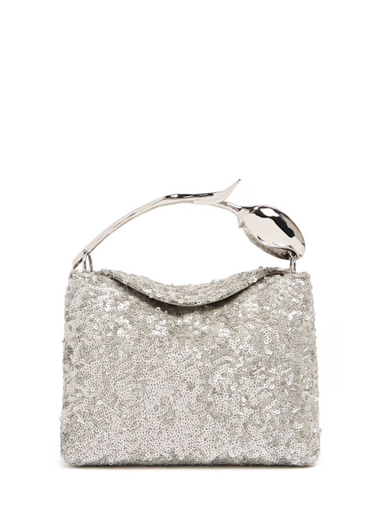 ERDEM: Mini Bloom sequined top handle bag