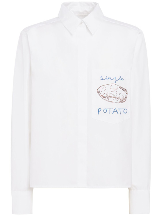 MARCELL PUSTUL - Single Potato cropped shirt
