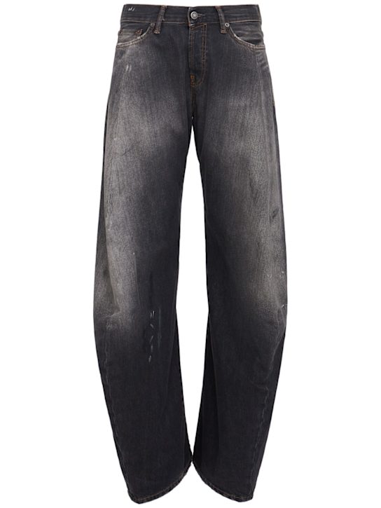Acne Studios: Jeans anchos de algodón