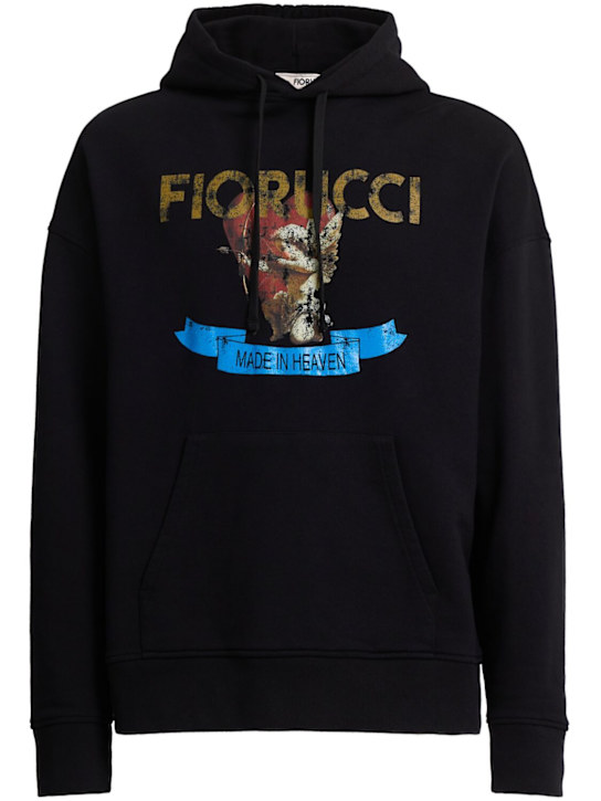 FIORUCCI: Washed cupid relaxed sweatshirt hoodie