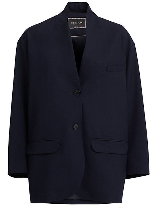 FABIANA FILIPPI - Blazer sans col en tissu mélangé