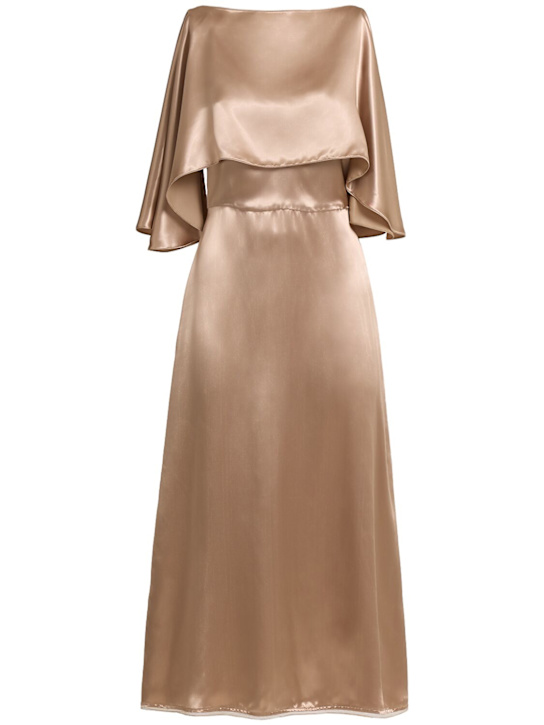 FABIANA FILIPPI - Robe midi en satin deux pièces