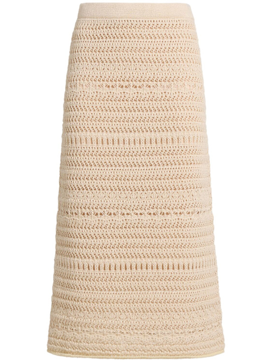 FABIANA FILIPPI - Jupe midi en coton mélangé à sequins