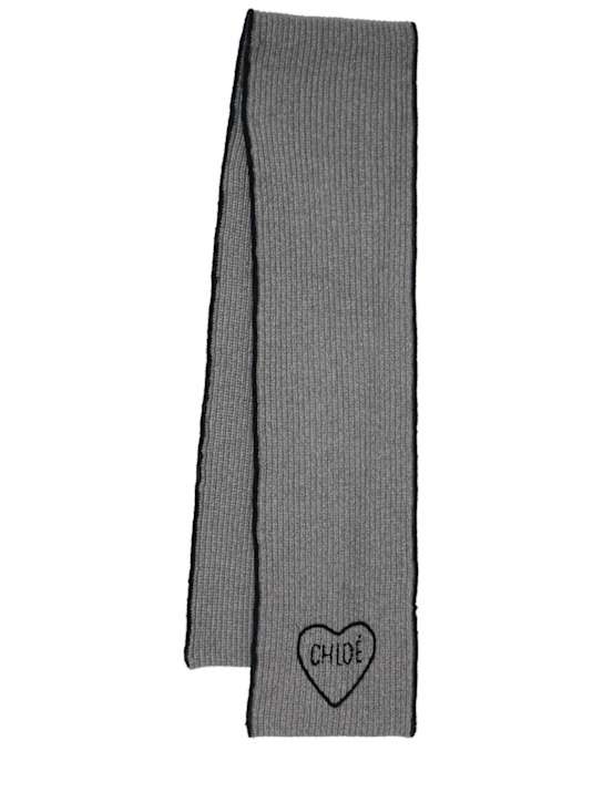 Chloé - Encouer heart knit scarf