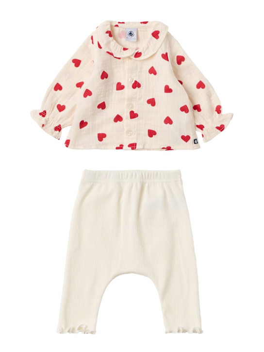 Petit Bateau - Cotton top & leggings