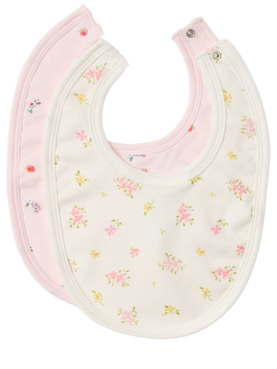 Petit Bateau: Set of 2 printed cotton bibs