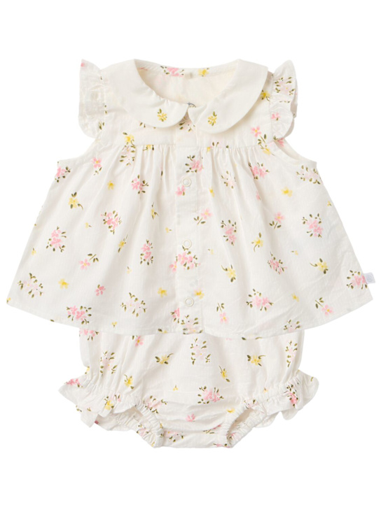 Petit Bateau - Cotton jersey top & diaper cover