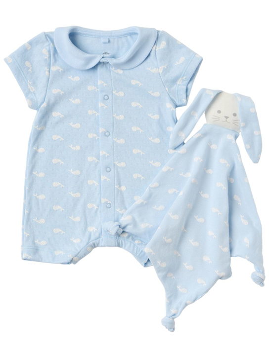Petit Bateau - Printed cotton jersey romper & toy