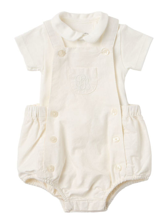 Petit Bateau: Cotton blend bodysuit & overalls