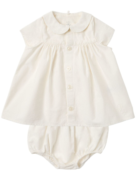 Petit Bateau - Cotton shirt & diaper cover