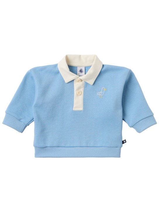 Petit Bateau - Cotton polo sweatshirt