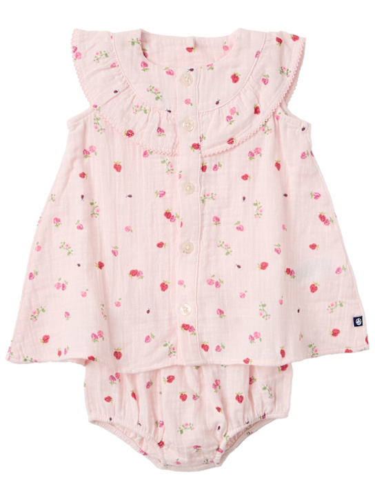 Petit Bateau - Cotton jersey top & shorts