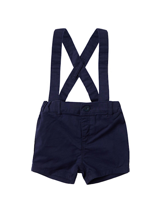 Petit Bateau - Cotton chambray overalls