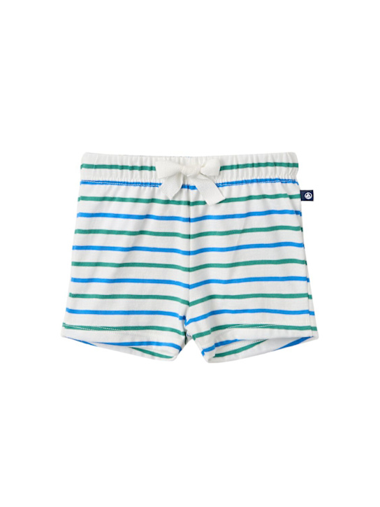 Petit Bateau: Striped cotton jersey shorts