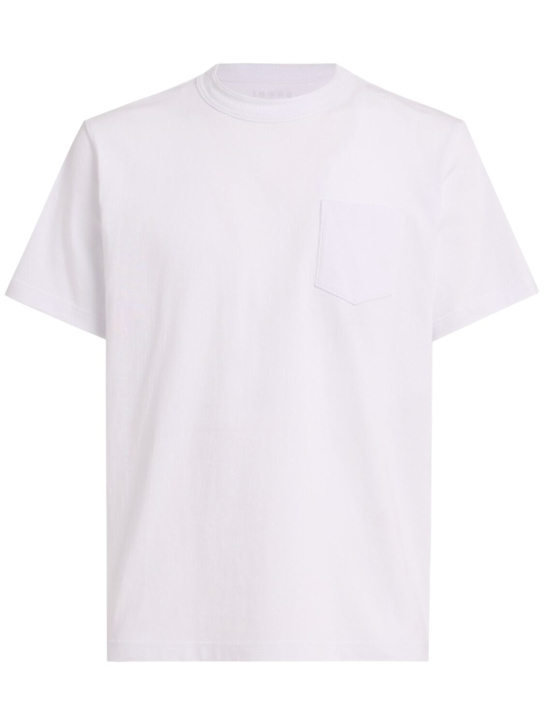 Sacai - Side zip cotton t-shirt