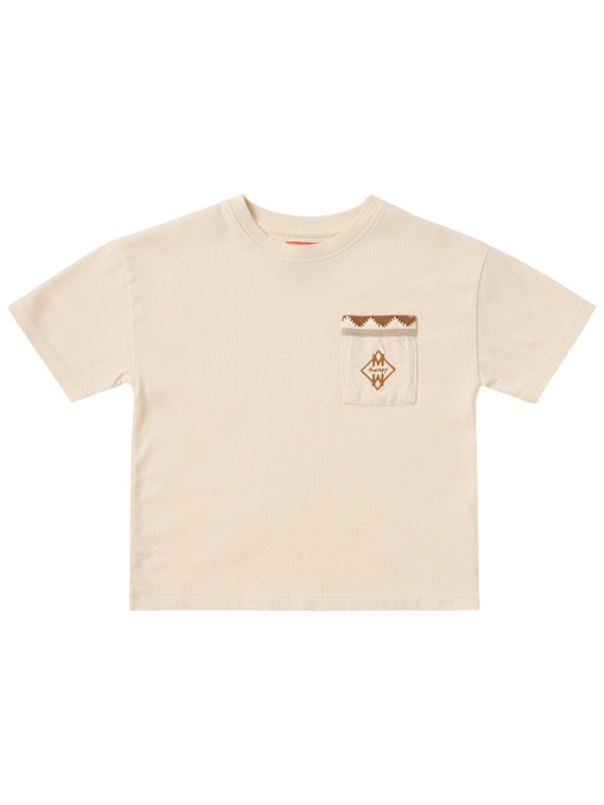 MORNING MESS THERAPY: Printed cotton t-shirt