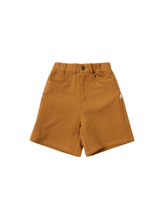 MORNING MESS THERAPY: Cotton Bermuda shorts