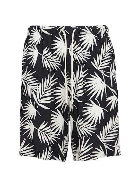 Laneus: Printed viscose shorts
