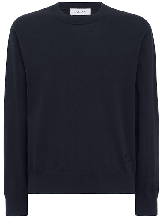 Laneus - Cotton crewneck sweater