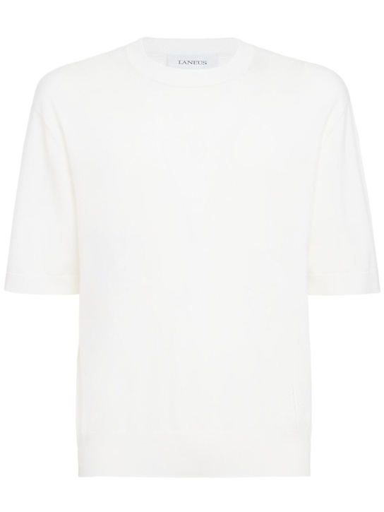 Laneus - Knitted cotton t-shirt