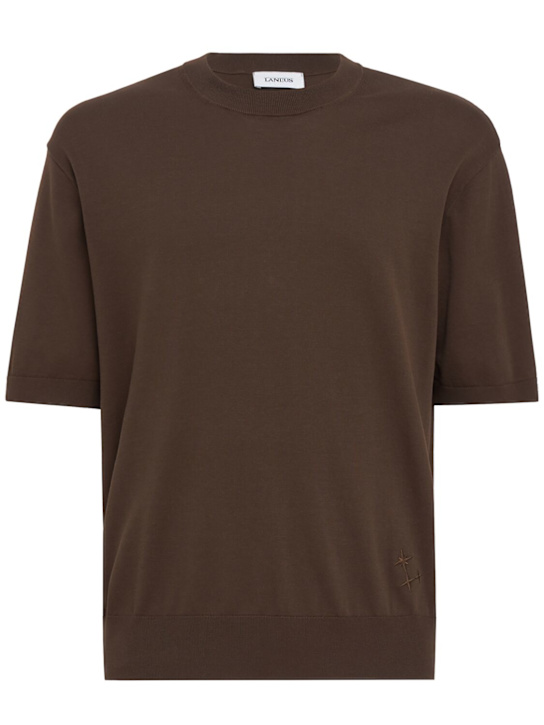 Laneus - Knitted cotton t-shirt