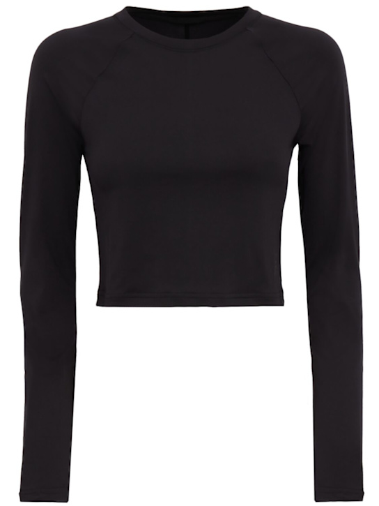 On: Studio long-sleeve crop top