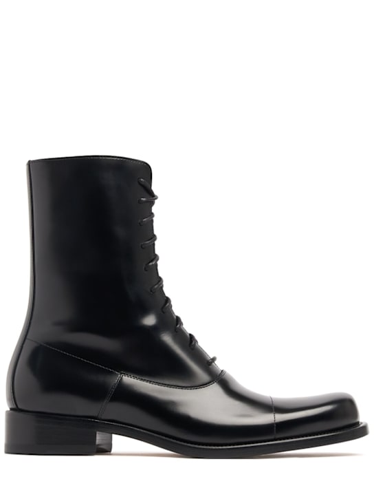 The Row - Kai leather lace-up boots