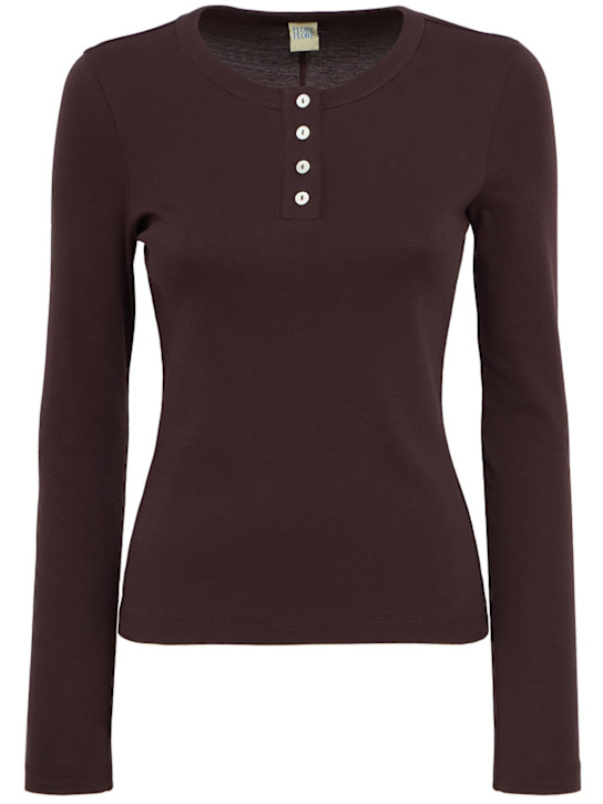 Flore Flore - Jess long sleeve cotton t-shirt