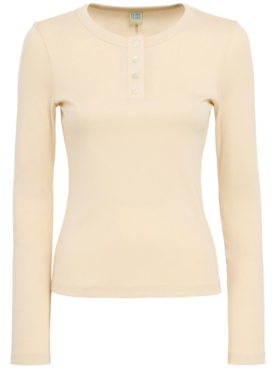 Flore Flore: T-shirt in cotone Jess a maniche lunghe
