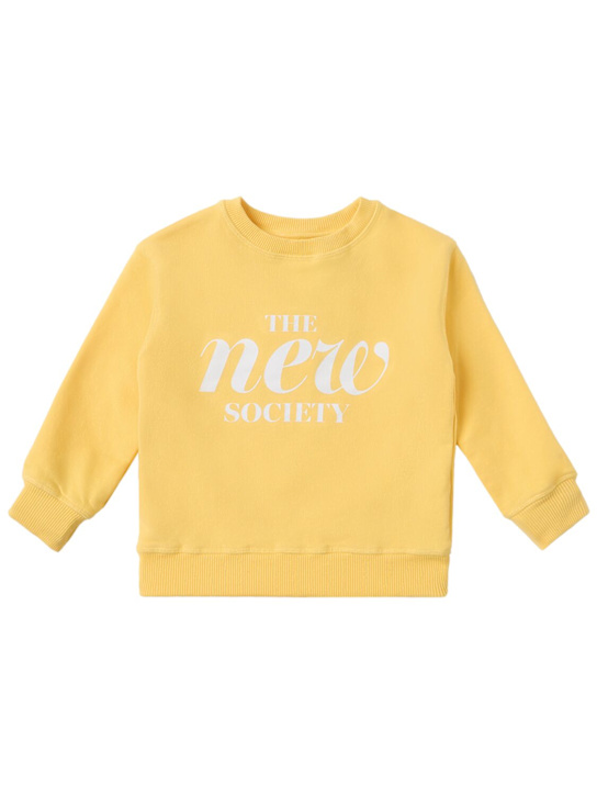 The New Society: Printed cotton sweatshirt