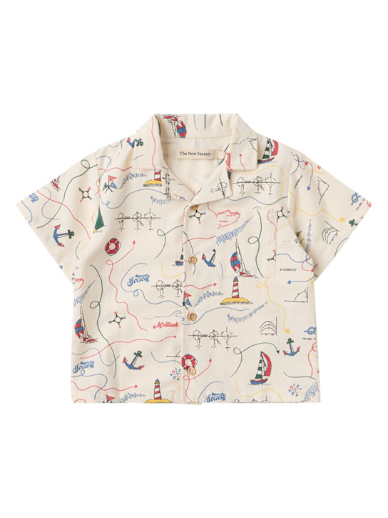 The New Society - Printed cotton shirt