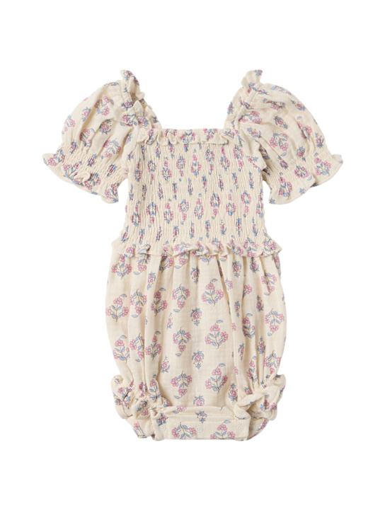 The New Society: Printed cotton romper