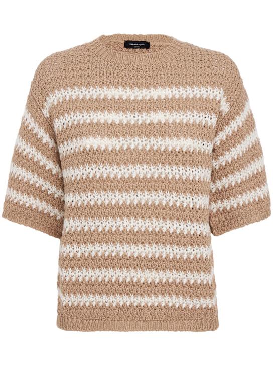 FABIANA FILIPPI: Sequined crop polo sweater
