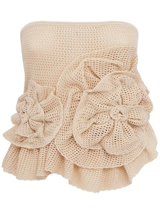 LUISA SPAGNOLI: Celzio strapless top