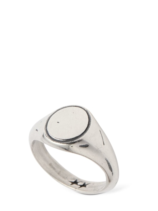 TWOJEYS: Elliptical silver ring