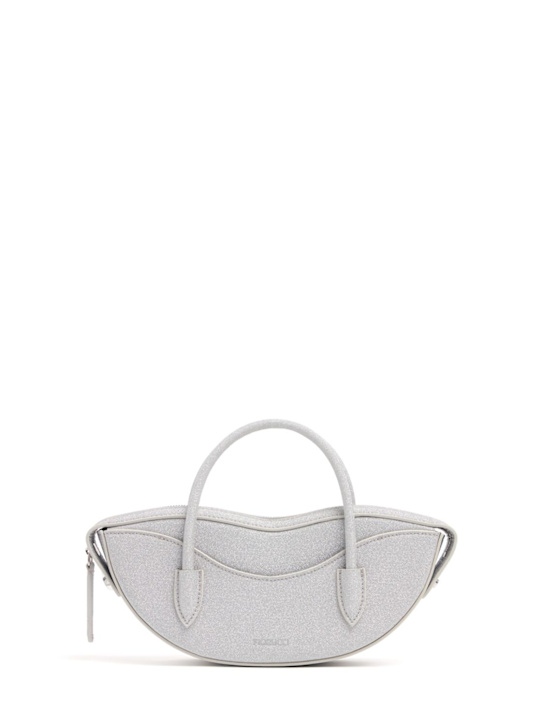 FIORUCCI: Mini Lips glitter top handle bag