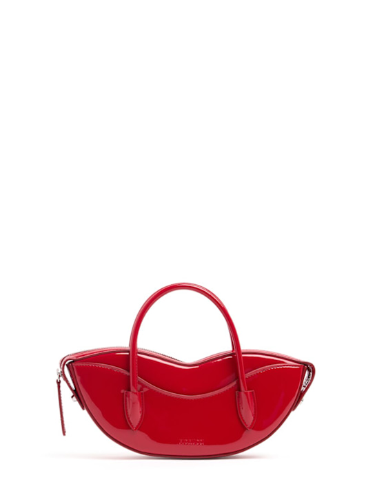 FIORUCCI: Mini Lips vinyl top handle bag