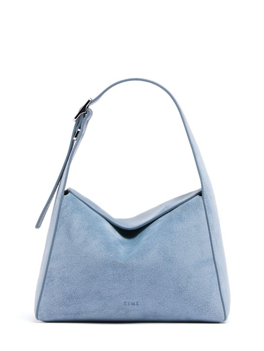 TIME: XS Luma suede shoulder bag