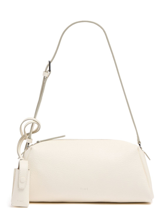 TIME - Elongated leather shoulder bag