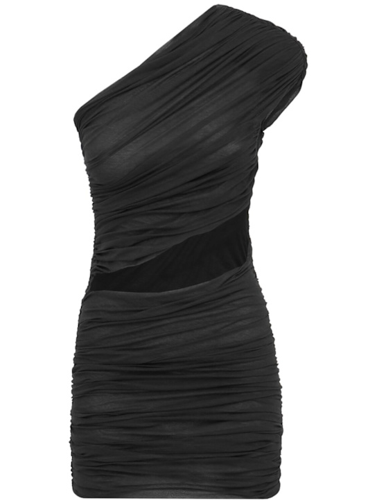 THE MANNEI: Cutout ruched mini dress
