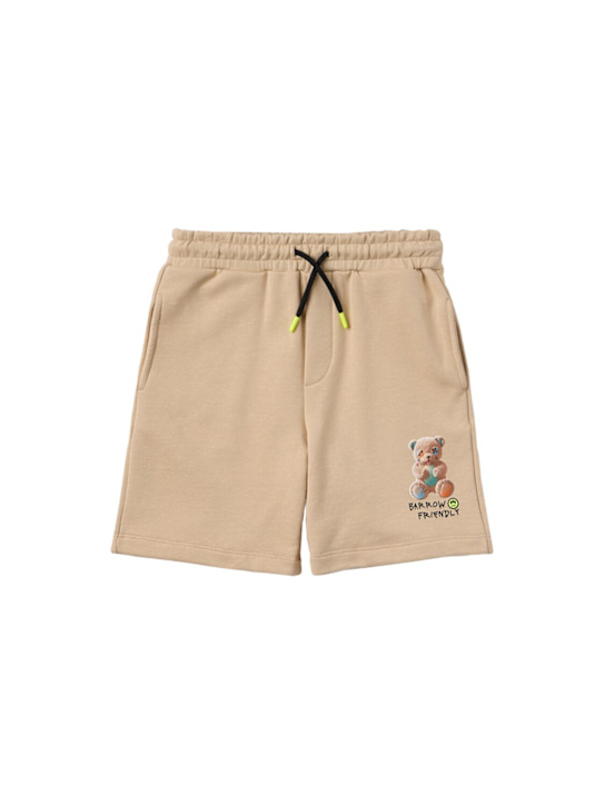 Barrow - Printed cotton sweat shorts
